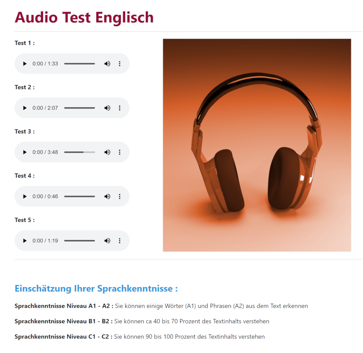 Short Test English Estimation